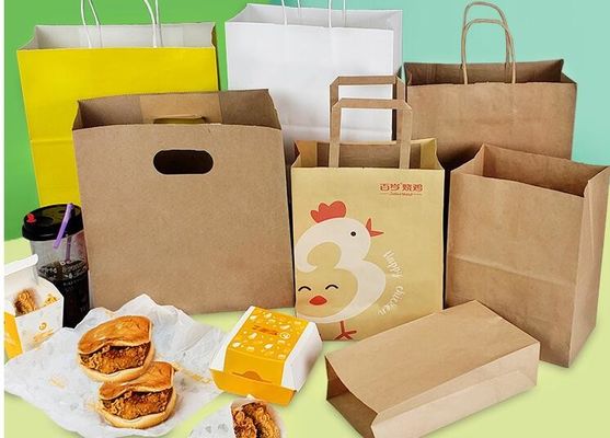 Take-$l*away τετραγωνικό κατώτατο δώρο τροφίμων ή ιματισμού που συσκευάζει την τσάντα εγγράφου του Κραφτ
