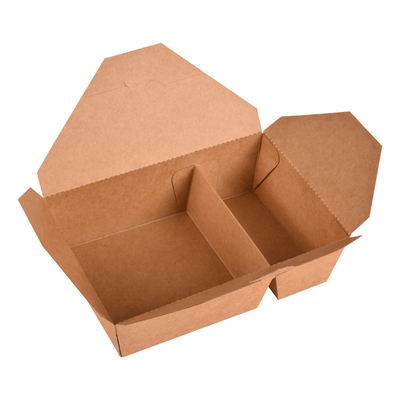 Το έγγραφο 2 της Kraft καλαθάκι με φαγητό 3 διαμερισμάτων παίρνει μαζί το προϊόν μίας χρήσης εμπορευματοκιβωτίων τροφίμων