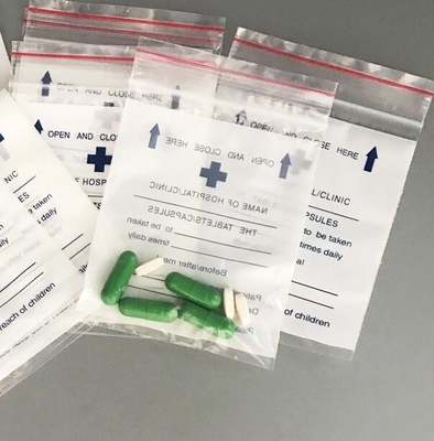 Διπλή τσέπη με φερμουάρ Διαφανής ταινία συσκευασίας Περιβαλλοντικά φιλικό υγρό πλαστικό βιολογικό κίνδυνο βιολογικό κίνδυνο ιατρικό PE παθολογικό σφραγίδωμα