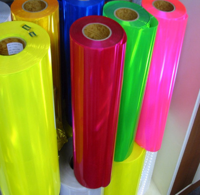 Ελαφριά κόλλα PVC Διαφανής ταινία Χρωματιστή ταινία PVC Παγωμένη χρωματιστή γυαλιστερή κόλλα PVC ταινία