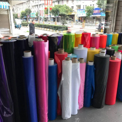 Ελαφριά κόλλα PVC Διαφανής ταινία Χρωματιστή ταινία PVC Παγωμένη χρωματιστή γυαλιστερή κόλλα PVC ταινία