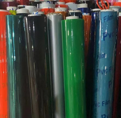 Ελαφριά κόλλα PVC Διαφανής ταινία Χρωματιστή ταινία PVC Παγωμένη χρωματιστή γυαλιστερή κόλλα PVC ταινία