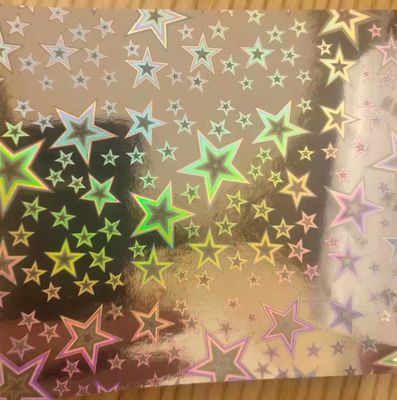 12mic PET/17mic bopp ολογραφική μεταλλωμένη επικάλυψη πρώτης βάσης Χρησιμοποιείται για την UV εκτύπωση