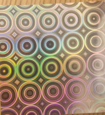 12mic PET/17mic bopp ολογραφική μεταλλωμένη επικάλυψη πρώτης βάσης Χρησιμοποιείται για την UV εκτύπωση