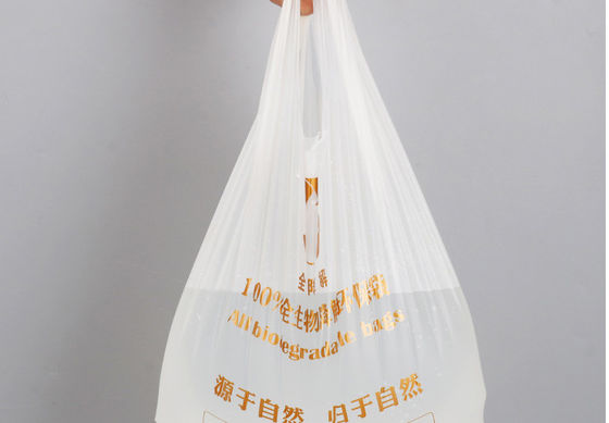 Μίας χρήσης διασπάσιμη πλαστική τσάντα φανέλλων, τσάντα τροφίμων αγορών 14x50cm τυπώνοντας