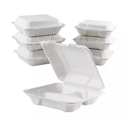 Πάρτε μαζί το μίας χρήσης πλαστικό που 3 εγγράφου της Kraft καλαθάκι με φαγητό διαμερισμάτων προσαρμόζουν