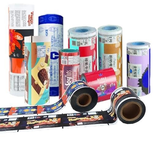 Προσαρμοσμένη εκτύπωση ταινίας PET+AL+PE 110mic.100mic σε ρόλο για σακούλες συσκευασίας τροφίμων